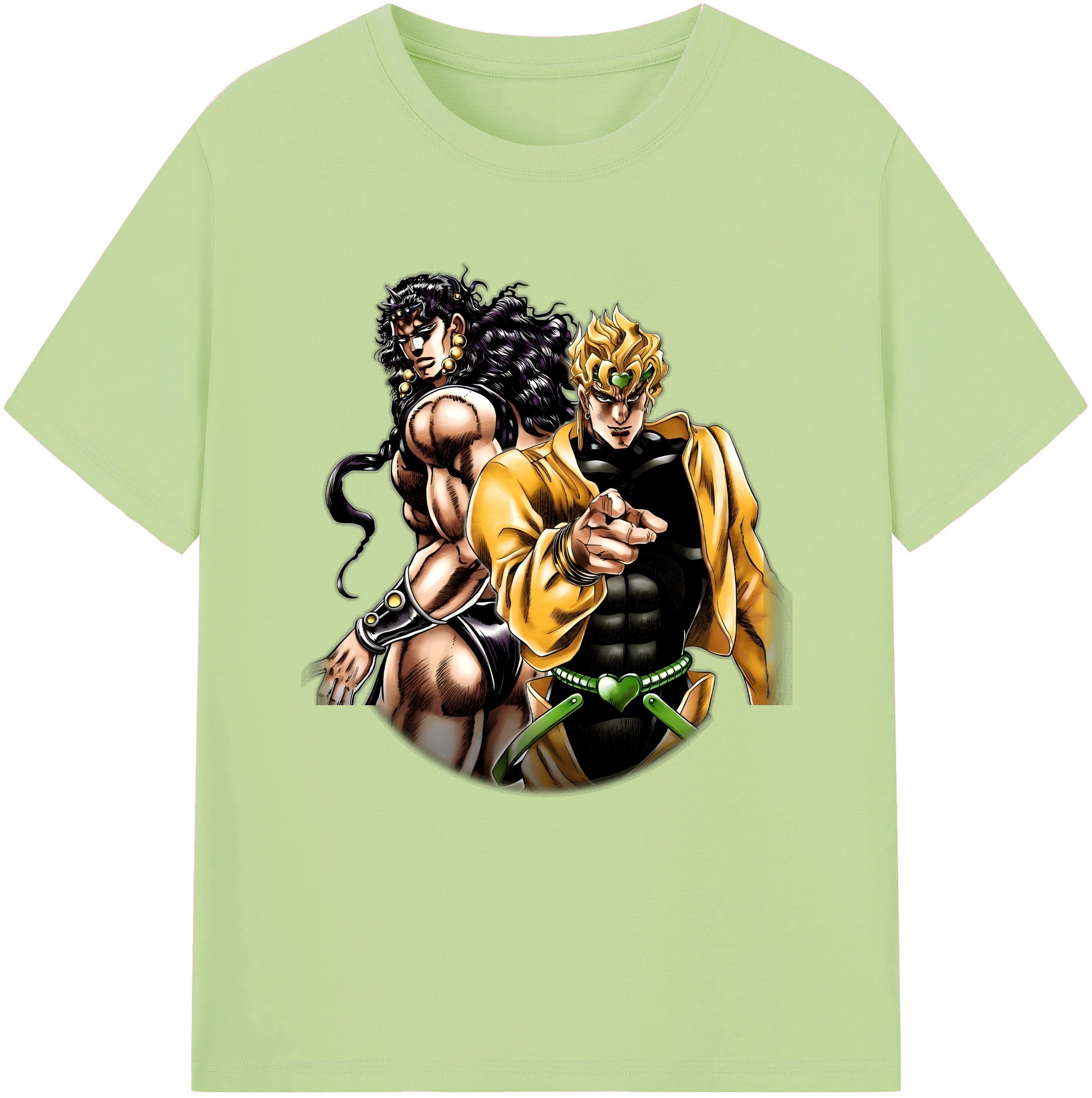 （画像用） ジョジョの奇妙な冒険 ディオ?ブランドー JoJo's Bizarre Adventure Dio Brando 綿100％半袖Tシャツ（フロントプリント）